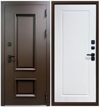 ������� ����� YoDoors-811  ����� ���� AKZO NOBEL RAL 8017 / 10 �� ������������� ������ ���, Velluto Bianco