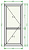����� ��� ��������� (����. ������) 1930x850 REHAU 60 Blitz Roto NX  �����/�����
